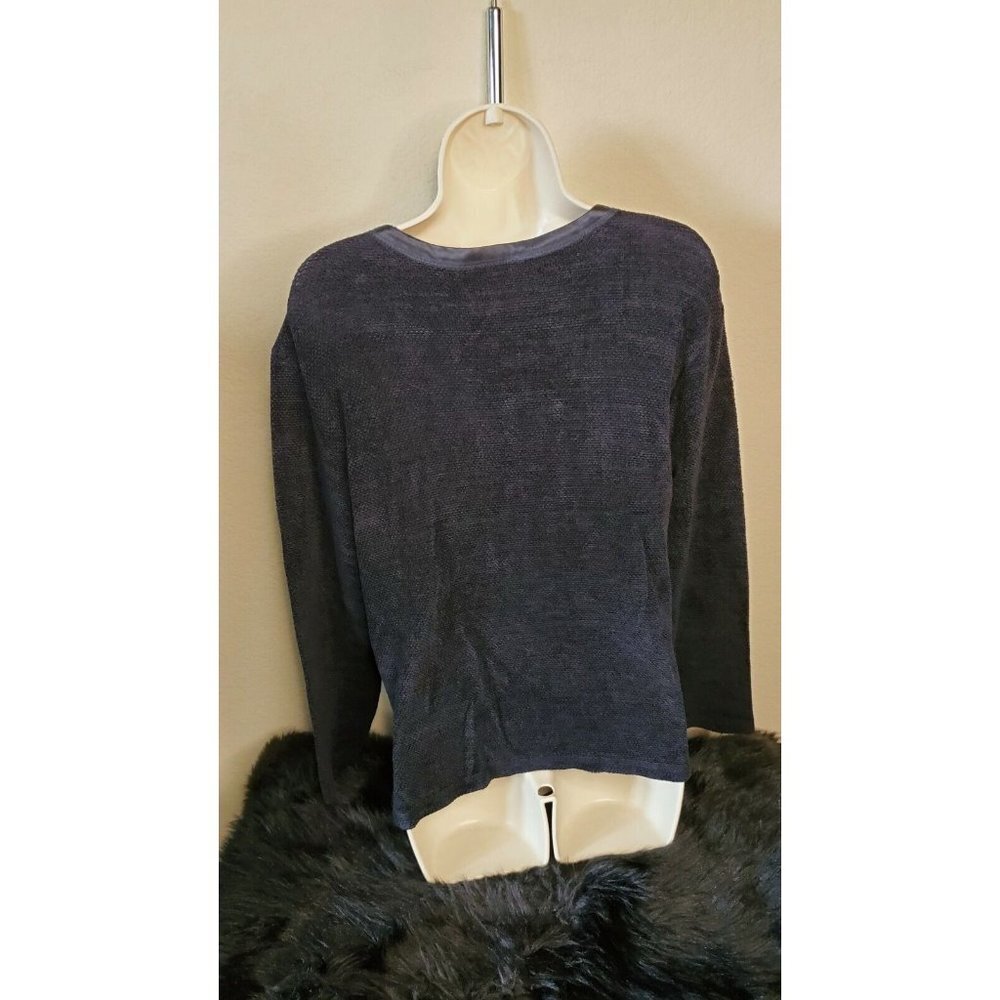 Cache Button Front Textured Cardigan Sweater Size… - image 2